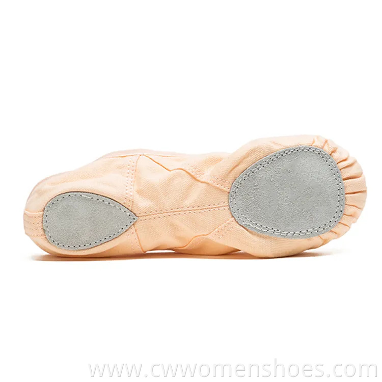 Women's Canvas Ballet Dance Shoes Split Sole Model S6001